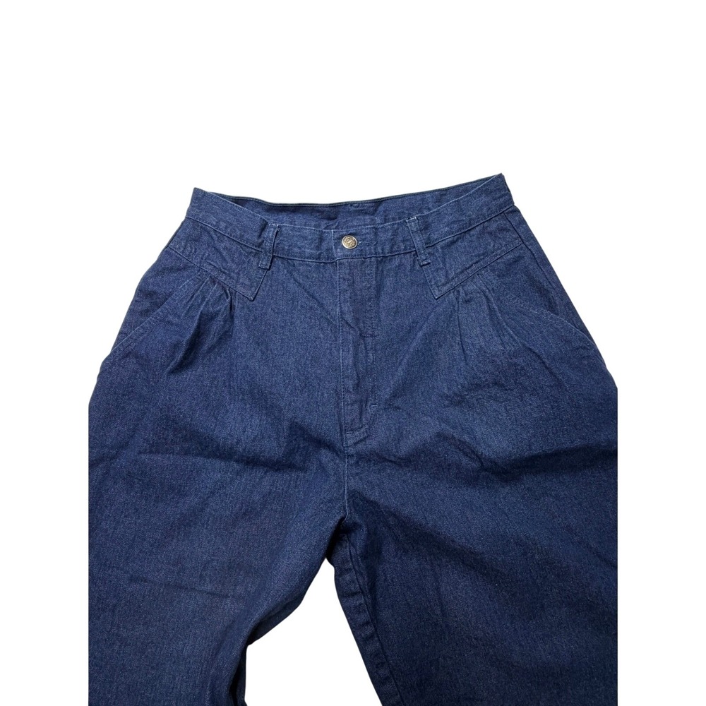 Vintage Adventure In Paradise Mom Jeans 90s High Waist Tapered Dark Wash 28 - Picture 6 of 10